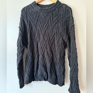 Free People Black Sweater